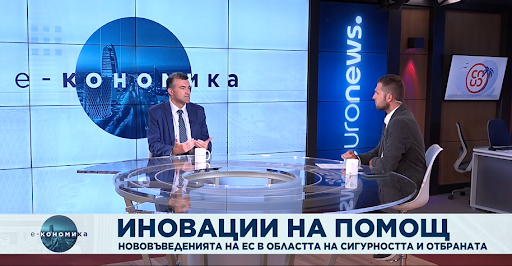 Nikolay Pavlov talking about the CDE4Peace project on Euronews Bulgaria TV